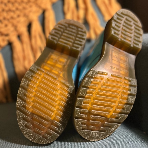 Dr. Martens Sky Blue Combat Boots - Picture 3 of 5